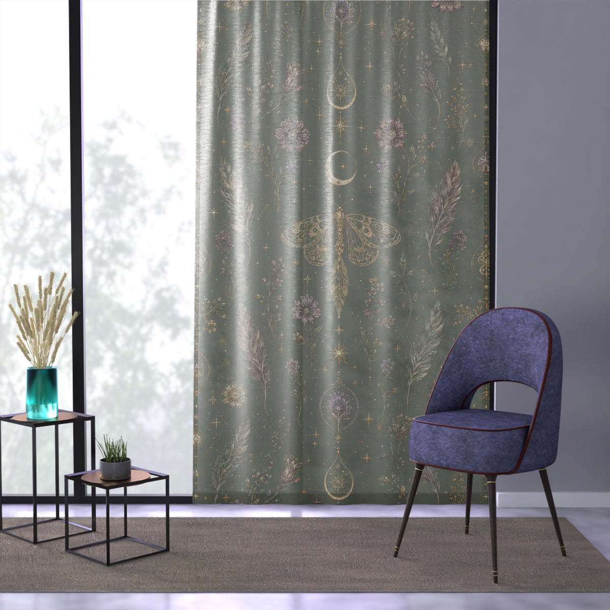 Talisman Moonlight Sage Window Curtain