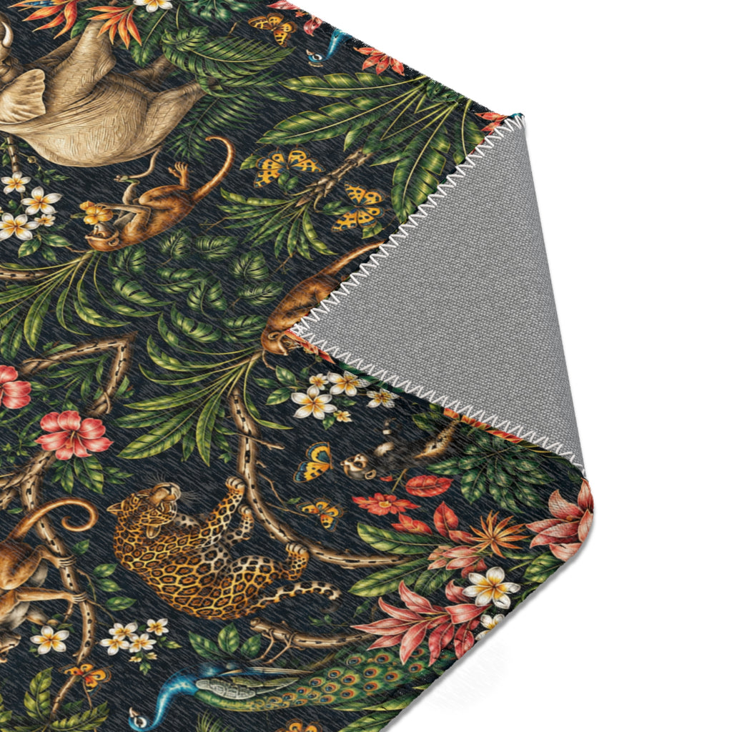 Mystic Jungle Midnight Jungle Area Rug