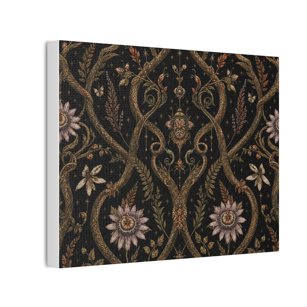 Serpent Conservatory Bronze Nocturne Stretched Canvas