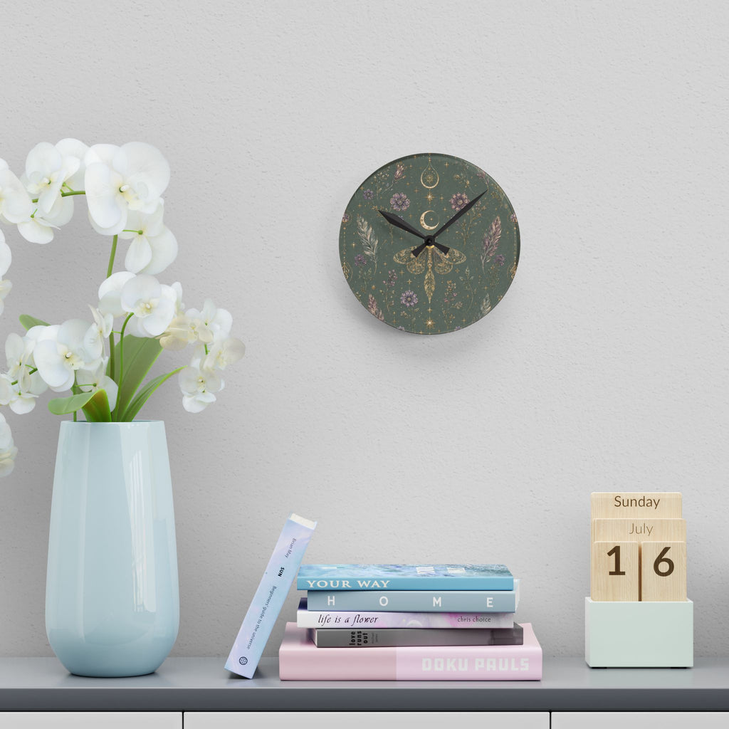 Talisman Moonlight Sage Acrylic Wall Clock