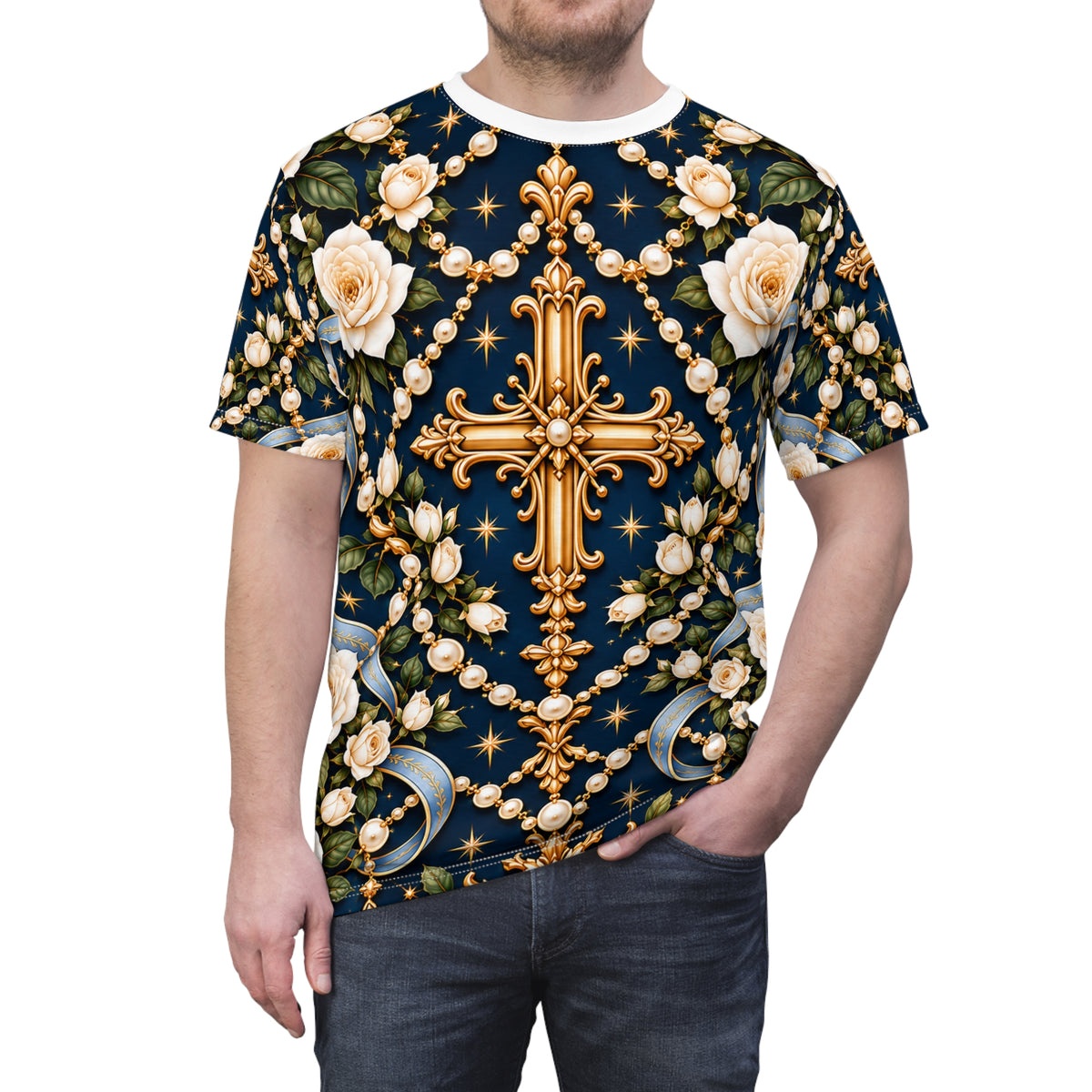 Rosary of Light Sapphire All-over-print T-Shirt