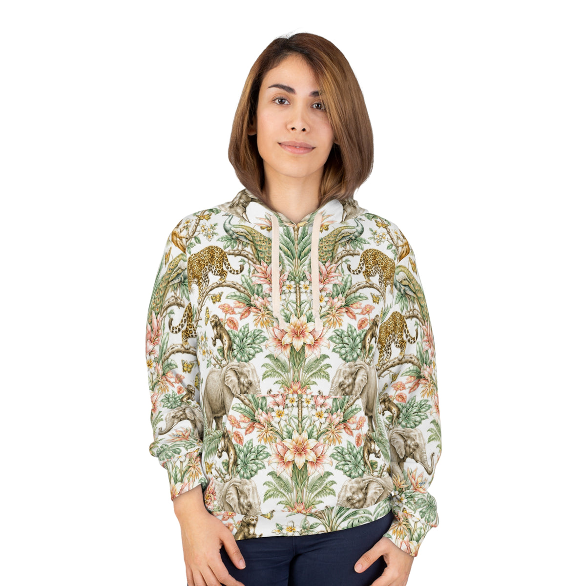 Mystic Jungle Ivory Eden Pullover Hoodie