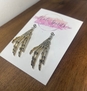 Skeleton Hand Earrings