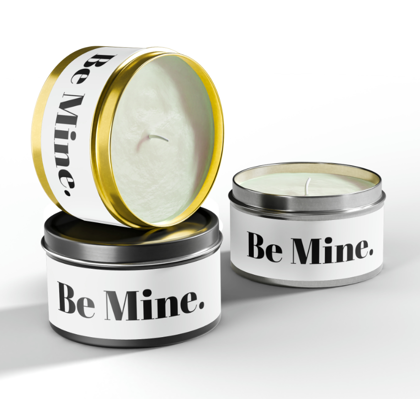 Be Mine Tin Candle