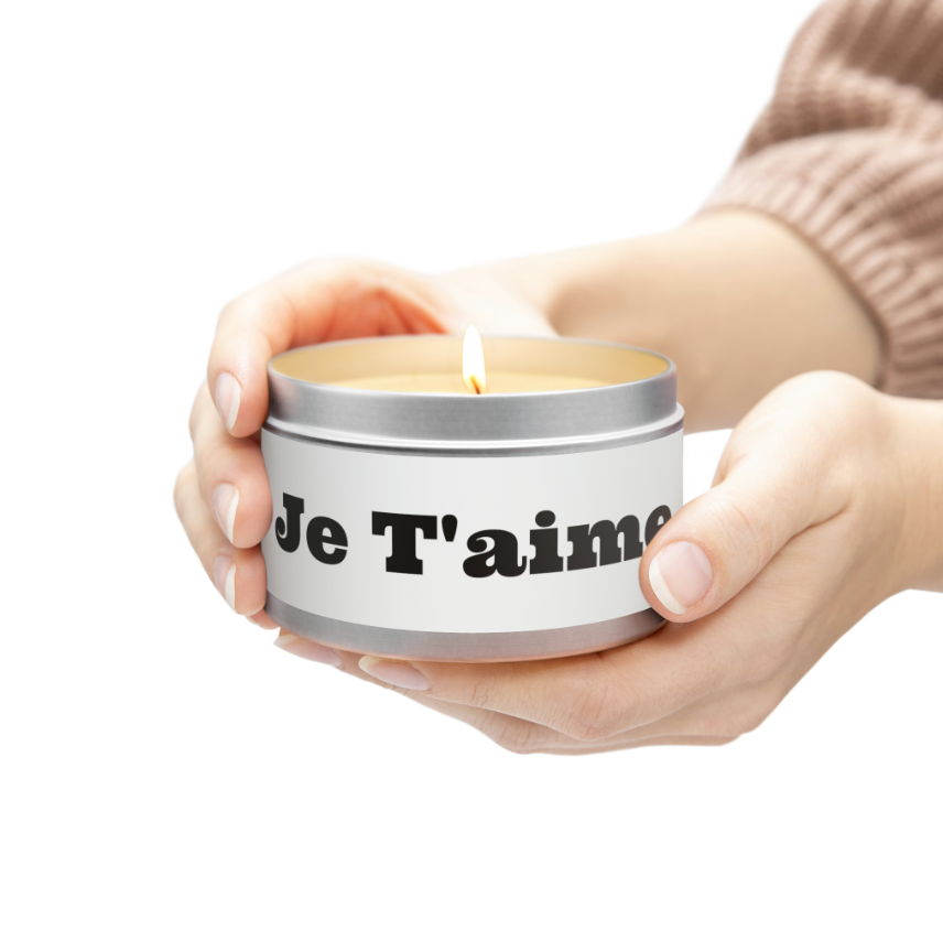 Je T'aime Tin Candle