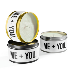 Me + You Tin Candle