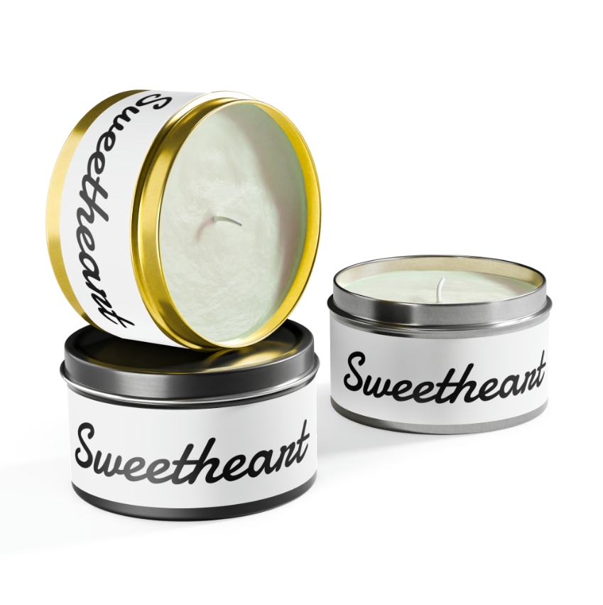 Sweetheart Tin Candle