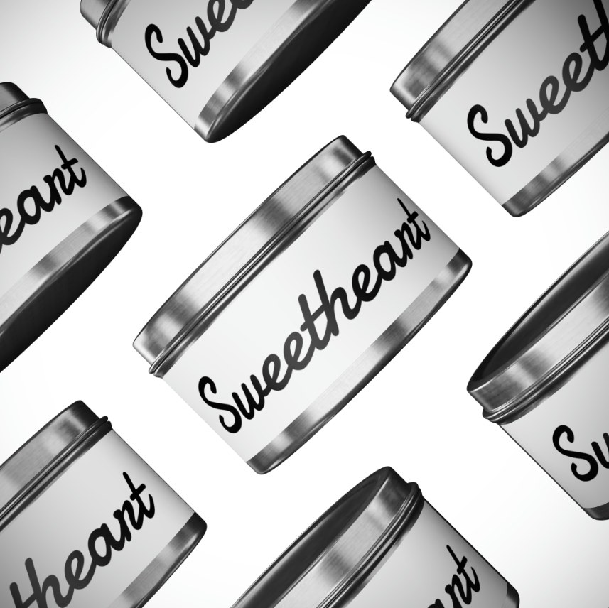Sweetheart Tin Candle