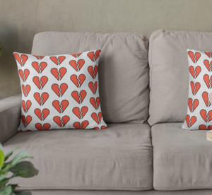 Broken Heart Square Pillow