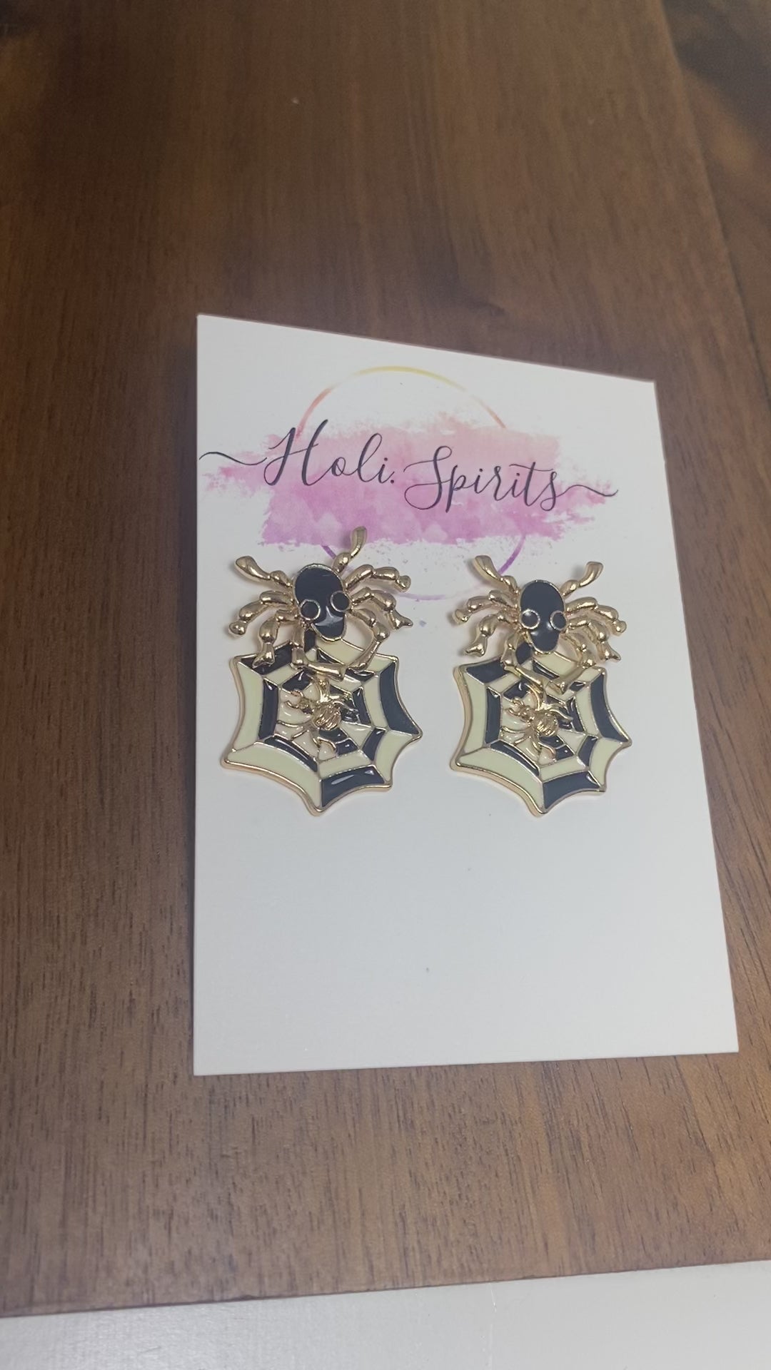 Spider & Web Earrings