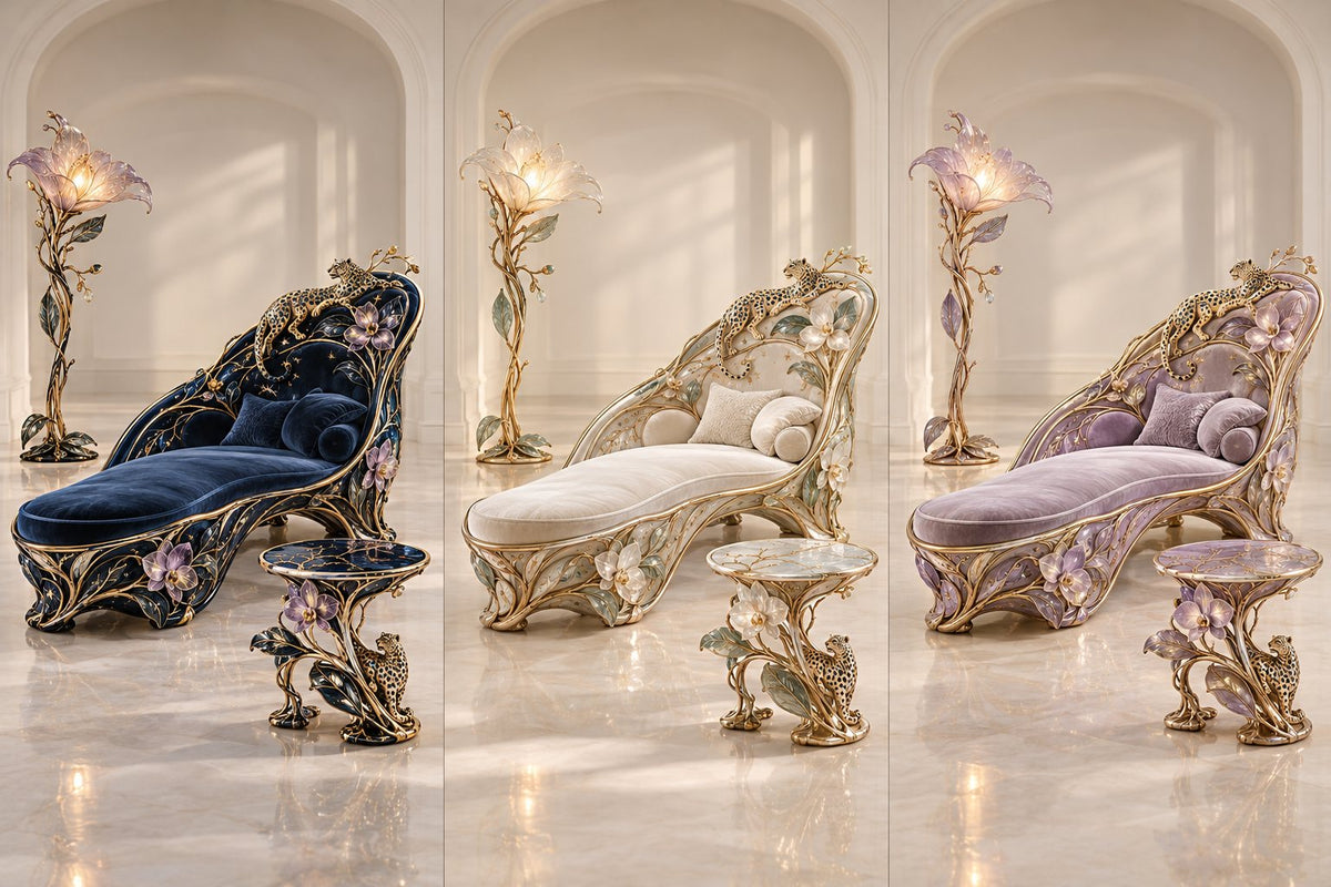 Saint Esprit The Cloud Leopard Chaise Collection