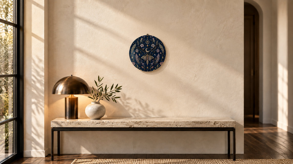 Talisman Moonlight Nocturne Acrylic Wall Clock