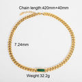 Malachite, White and Black Shell 18K Gold Necklaces