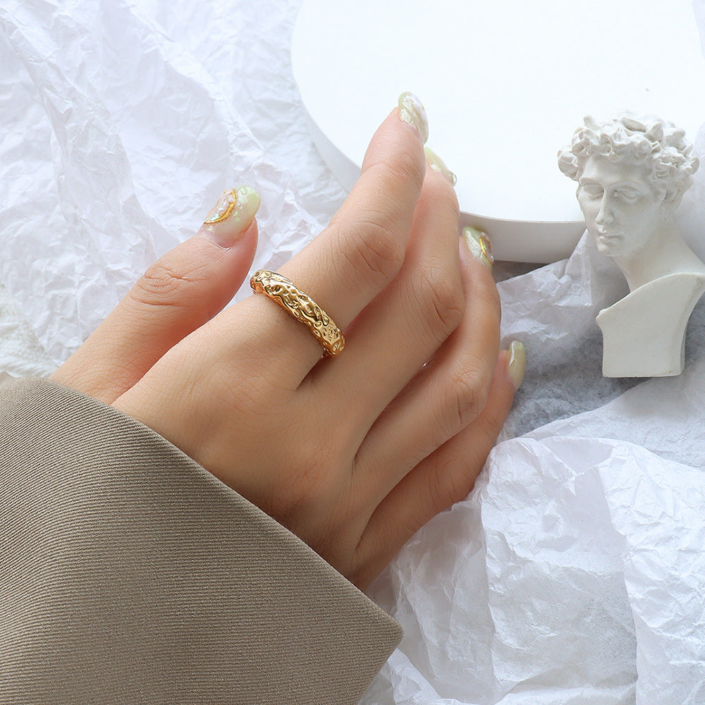 Textured Steel Ring