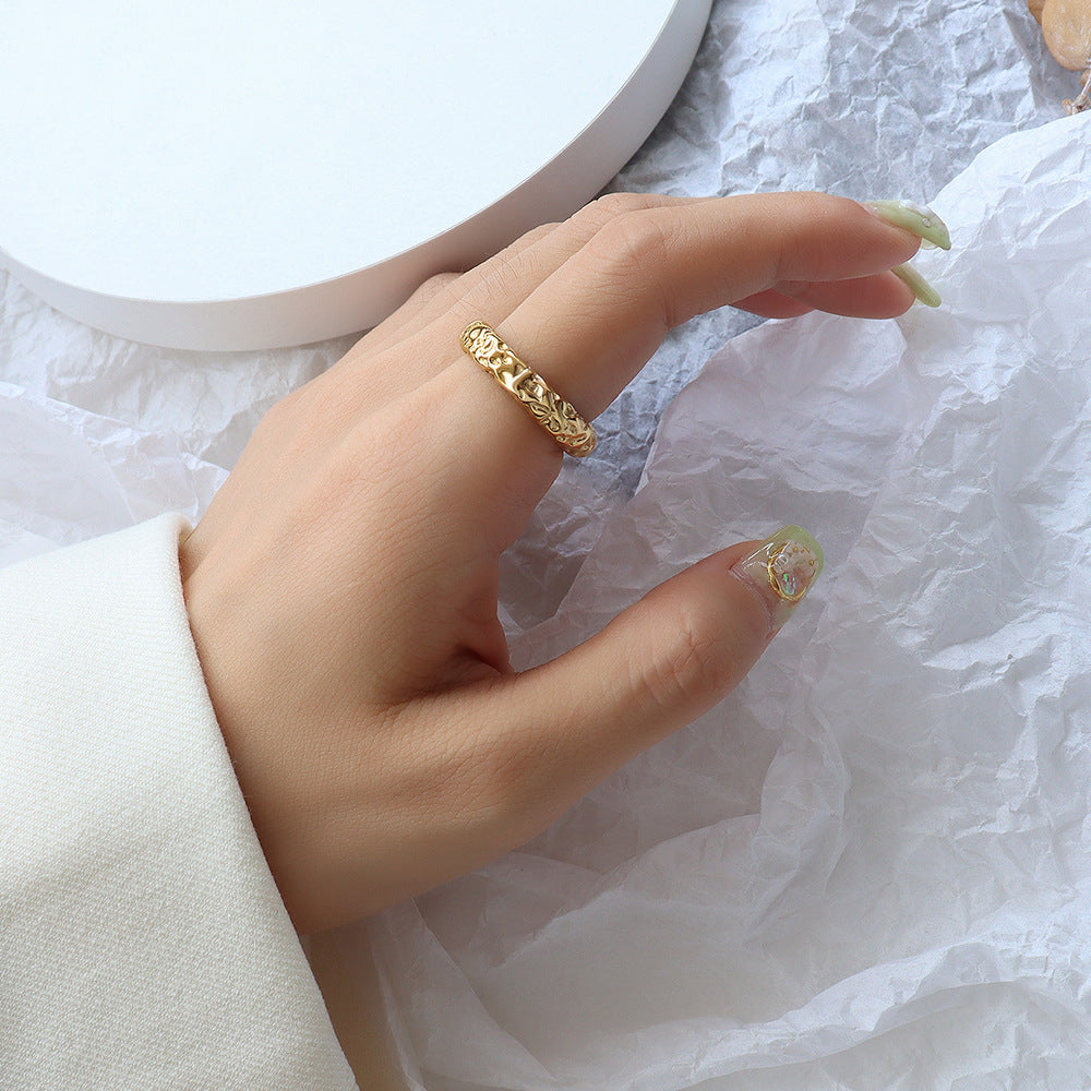 Textured Steel Ring