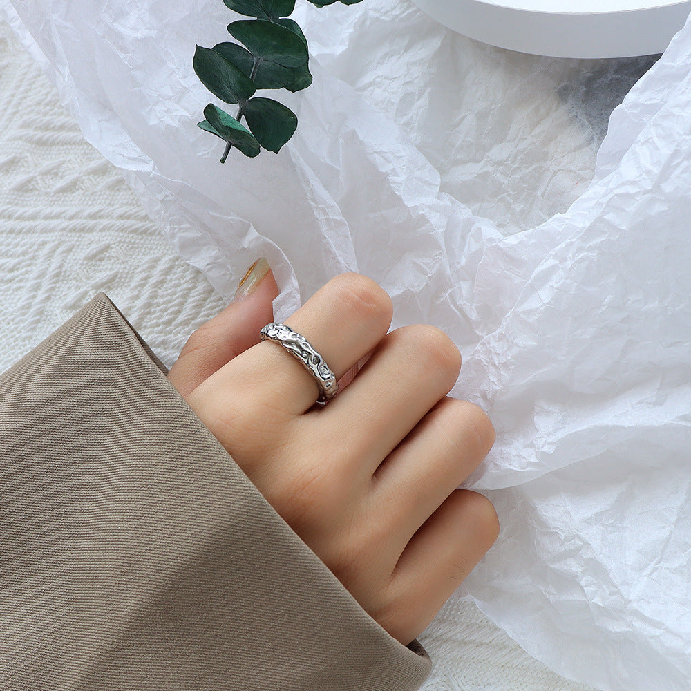 Textured Steel Ring