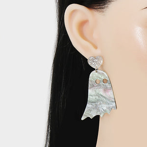 model ghost earrings