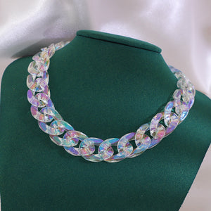 Iridescent Acrylic Necklace