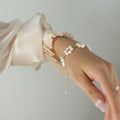 Freshwater Pearls Flower Gold Bracelet