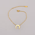18K Gold Moon Bracelet