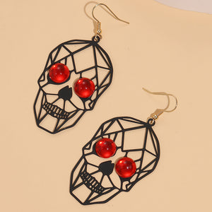 Geometric Skull Earrings