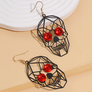 Geometric Skull Earrings