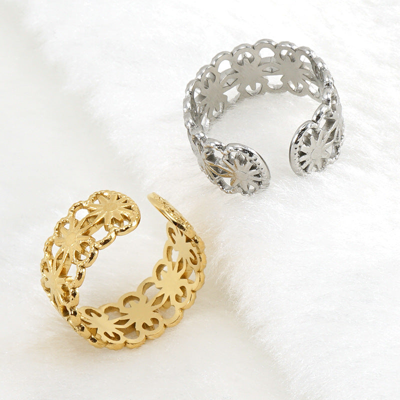 Titanium Sun Adjustable Rings