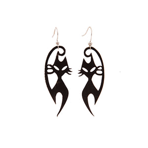 ghost cat earrings