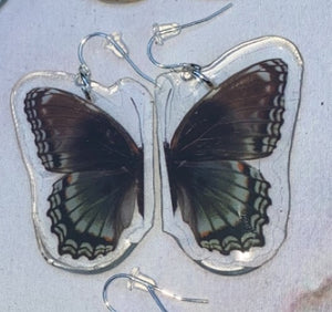 Large Black Rose Quartz Butterfly Wings