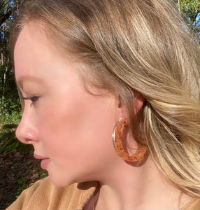 Large Carnelian Galaxy Hoops