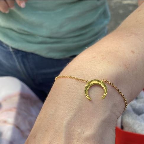 18K Gold Moon Bracelet