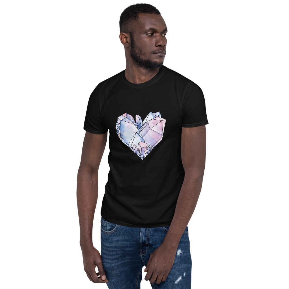 Crystal Heart Short-Sleeve Unisex T-Shirt – Holi.Spirits