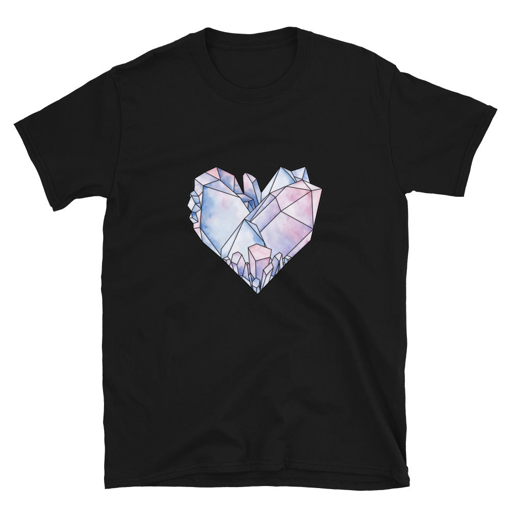 Crystal Heart Short-Sleeve Unisex T-Shirt