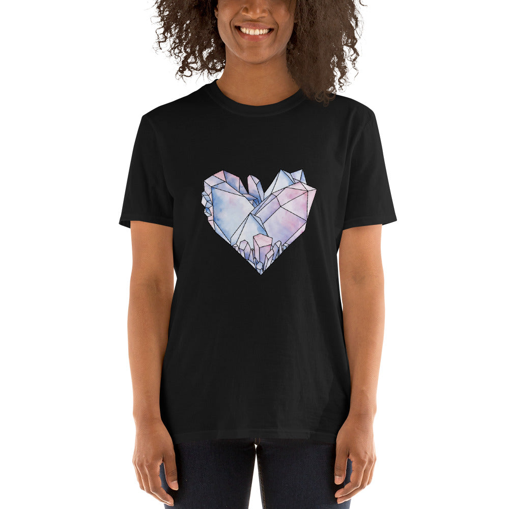 Crystal Heart Short-Sleeve Unisex T-Shirt