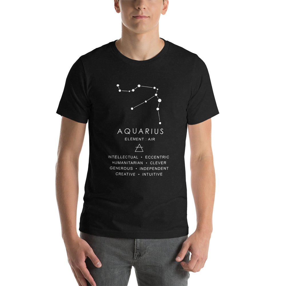 Aquarius Constellation Short-Sleeve Unisex T-Shirt