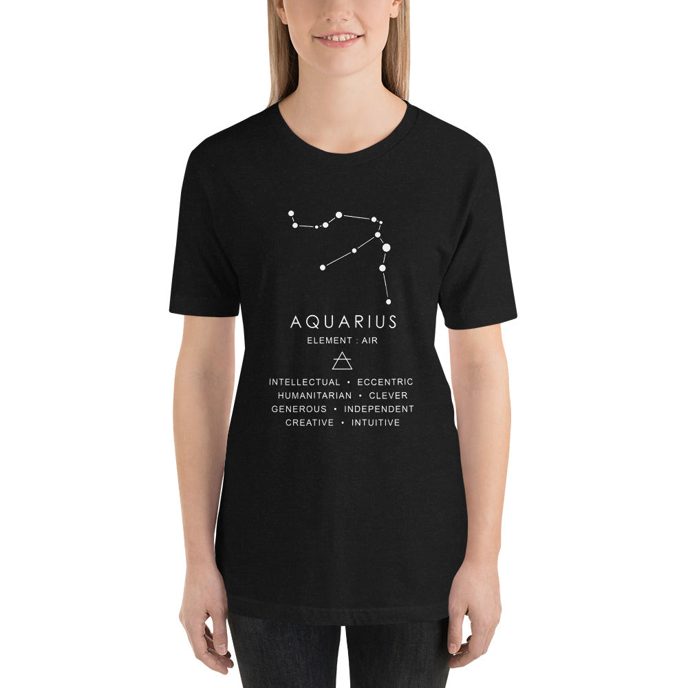 Aquarius Constellation Short-Sleeve Unisex T-Shirt