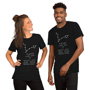 Pisces Constellation Short-Sleeve Unisex T-Shirt