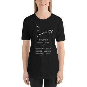 Pisces Constellation Short-Sleeve Unisex T-Shirt