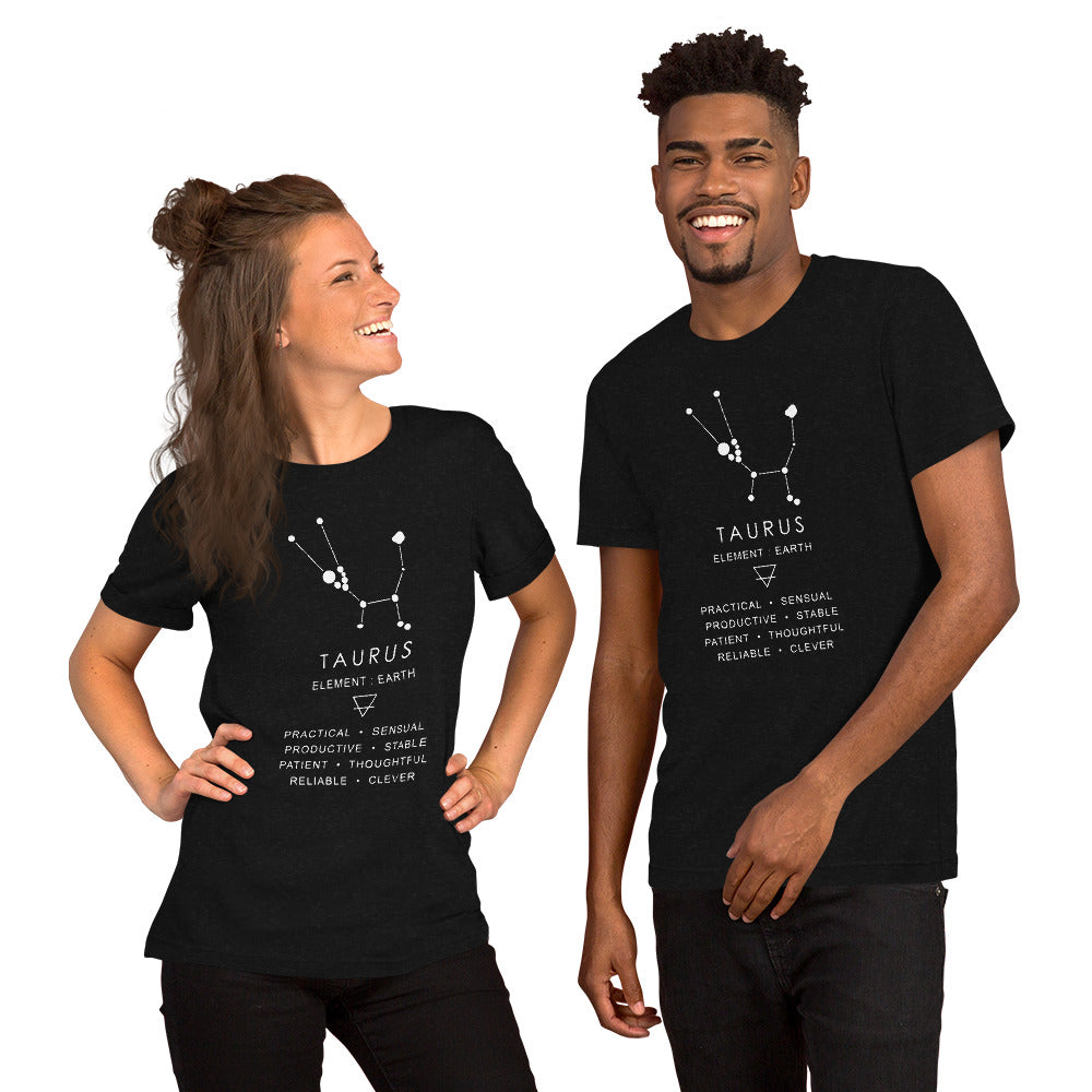 Taurus Constellation Short-Sleeve Unisex T-Shirt