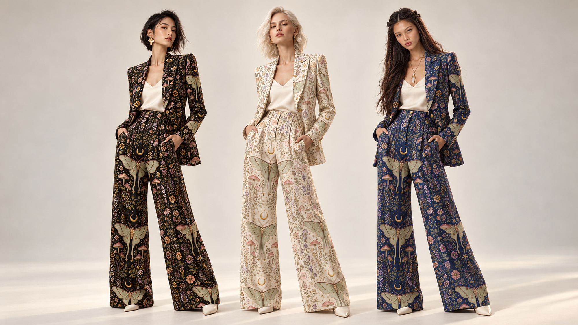 Saint Esprit Luna Trouser Suits