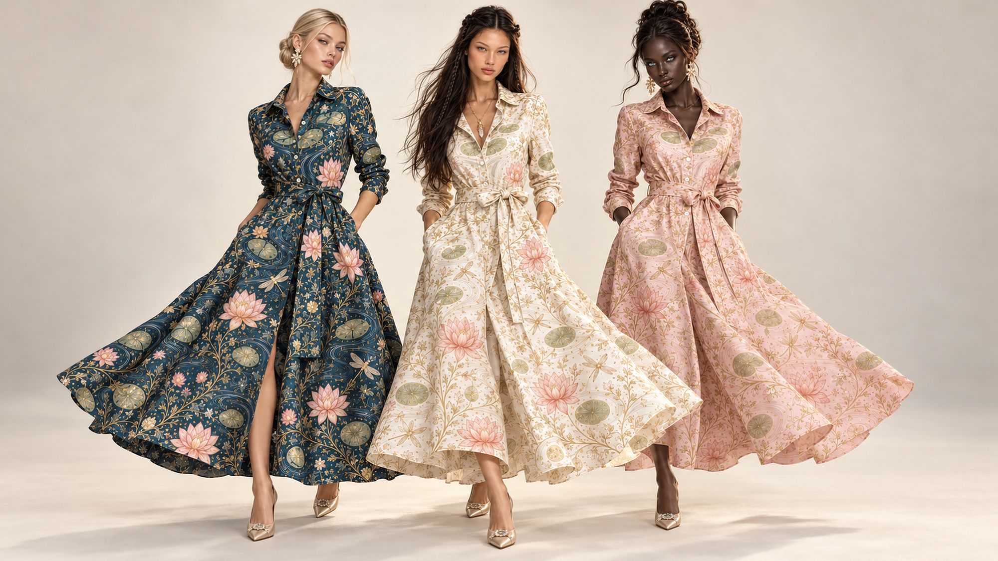 Saint Esprit Nymphaea Shirtdresses